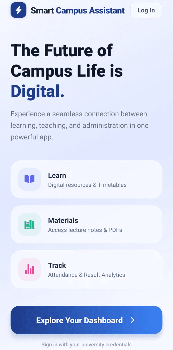 Smart Campus Assistant - React Native